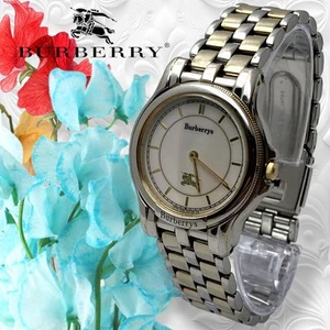 932 Burberry Men'S Watch Silver Antique 2-Hand Quartz - Picture 1 of 6