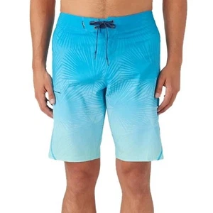 O'Neill Hyperfreak Heat S-Seam Fade Swim Boardshorts Mens 32 Blue Stretch NEW - Picture 1 of 11