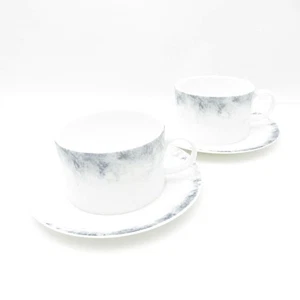 Wedgwood Vera Wang Vera Pointilliste Cup Saucer Pair Set - Picture 1 of 8