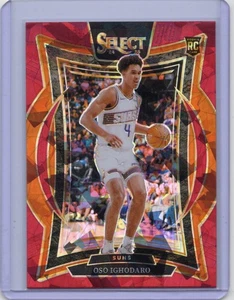 2024-25 Panini Select - Oso Ighodaro (RC) #75 Red Cracked Ice Prizm Suns - Picture 1 of 2