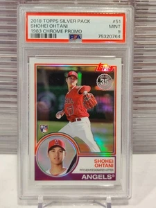 Shohei Ohtani 2018 Topps Silver Pack '83 cromo promoción RC #51 PSA 9 ¡Como nuevo! DODGERS - Imagen 1 de 2