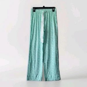 Lands End Pyjamahose Damen Gr. S Blumen Taschen kuschelig - Bild 1 von 4
