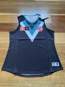 Port Adelaide AFLW S8 Home Guernsey 2023 Size M Free Post - Imagen 1 de 1