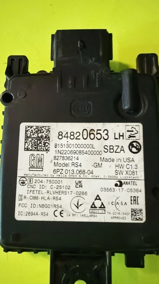 20 23 GMC ACADIA MÓDULO PUNTO CIEGO TRASERO LADO IZQUIERDO 84820653 Foto 1 de 4