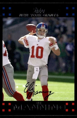 2007 Topps #30 Eli Manning - Image 1 of 2