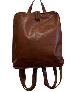 Wild West Brown Leather Backpack - Picture 1 of 15