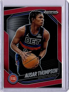 Ausar Thompson 2024 Panini NBA Prizm Black Red Prizm /299 Detroit Pistons #90 - Bild 1 von 2