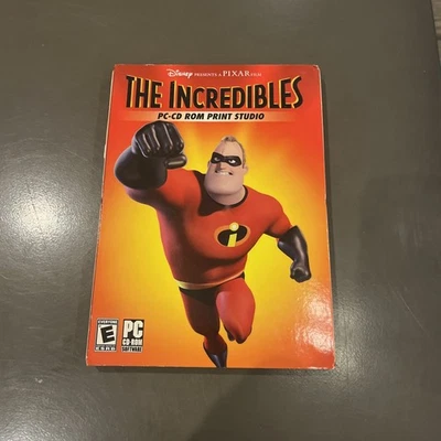 Disney Pixar The Incredibles PC CD-ROM Print Studio 2004 Vintage Software Sealed - Image 1 of 4