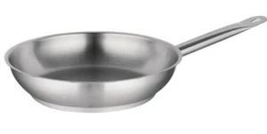 Frying Pan Heavy Duty Vogue Professional Stainless Steel 28cm Top Induction - Picture 1 of 6