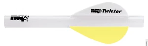 NAP Quick Fletch Twister White/Yellow (6pk) - Picture 1 of 1