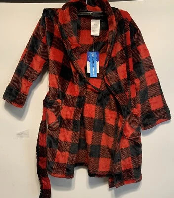Climate Smart Boys Robe, Red/Black Small - Image 1 of 3
