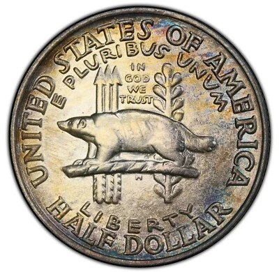 1936 Wisconsin - PCGS MS67 - PERFECT MULTI-COLORED SURFACES - LOOKS SOLID MS68! - Image 1 of 4