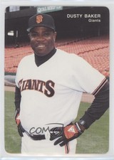 1993 Mother's Cookies San Francisco Giants Stadium Giveaway Dusty Baker #1