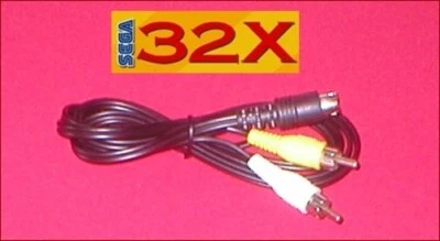 Sega 32 X моно аудио видео AV кабель для системы Genesis 1 (без звука аудио исправить!) - Изображение 1 из 3