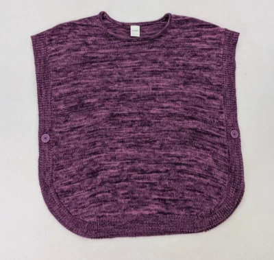 Blair Women's Poncho Sweater Size L Purple - Image 1 of 4