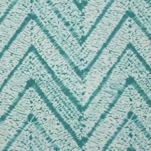 P KAUFMANN MELAYA TURCHESE BLU GEOMETRICO TESSUTO INTERNO ESTERNO DA CORTILE 54"W - Foto 1 di 9