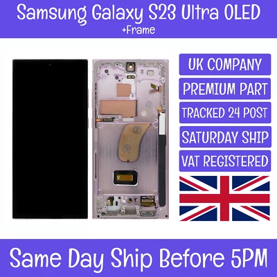 DAVE-TECH Samsung Galaxy S23 Ultra SM-S918 OLED LCD Screen Display + Frame (Lavender)