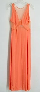 Camisón vintage Ralph Montenero Bonwit Teller Blanchce Shear Peignoir rosa L - Imagen 1 de 10