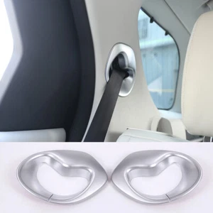 2* Cubierta de cinturón de seguridad plateada ABS fila trasera para Land Rover Discovery 5 LR5 2017-2018 - Imagen 1 de 12