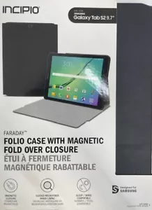 Incipio FARADAY Folio Case w/ Magnetic Closure for Samsung Galaxy Tab S2 (9.7") - Picture 1 of 2