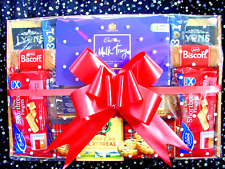 LARGE FOOD HAMPER GIFT BOX FOR HIM HER COUPLES SWEET TREATS CHOCOLATES DRINKS