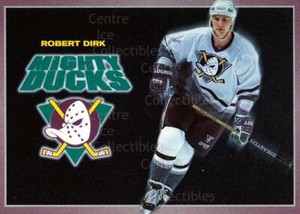 1994-95 Anaheim Mighty Ducks Carls Jr. #3 Robert Dirk