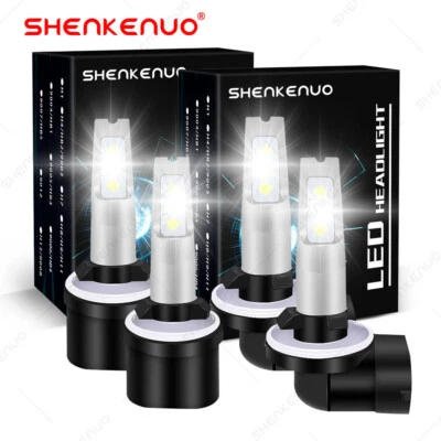 4x LED Headlights Combo Bulbs For Arctic Cat 0609-252 0609-251 High Low Beam Kit - Image 1 of 4