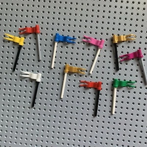 LEGO Lot of 10 Flags With Pole  Wavy Banner Knight Castle Kingdom 5 - Picture 1 of 5