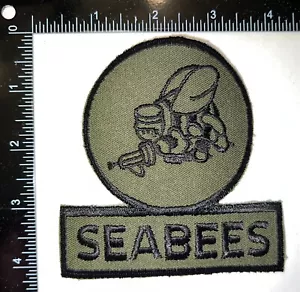 Parche de bolsillo Batallón de construcción Bn de la Marina de los Estados Unidos CB Seabees de la Guerra Fría USN - Imagen 1 de 2