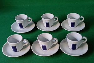 SET 6 TAZZINE + 6 PIATTINI DA BAR CAFFÈ LAVAZZA CUP & SAUCER PORTUGAL. CH75 - Foto 1 di 8