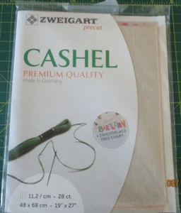Zweigart Precut Cashel Premium Quality Linen 28 count 48 x 68 cm shade 3281/770 - Picture 1 of 2