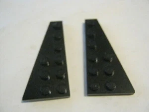 Lego x1 Set L/R Black 3x6 Wedge Wing Plates, 54383, 54384 (028-231) - Picture 1 of 1