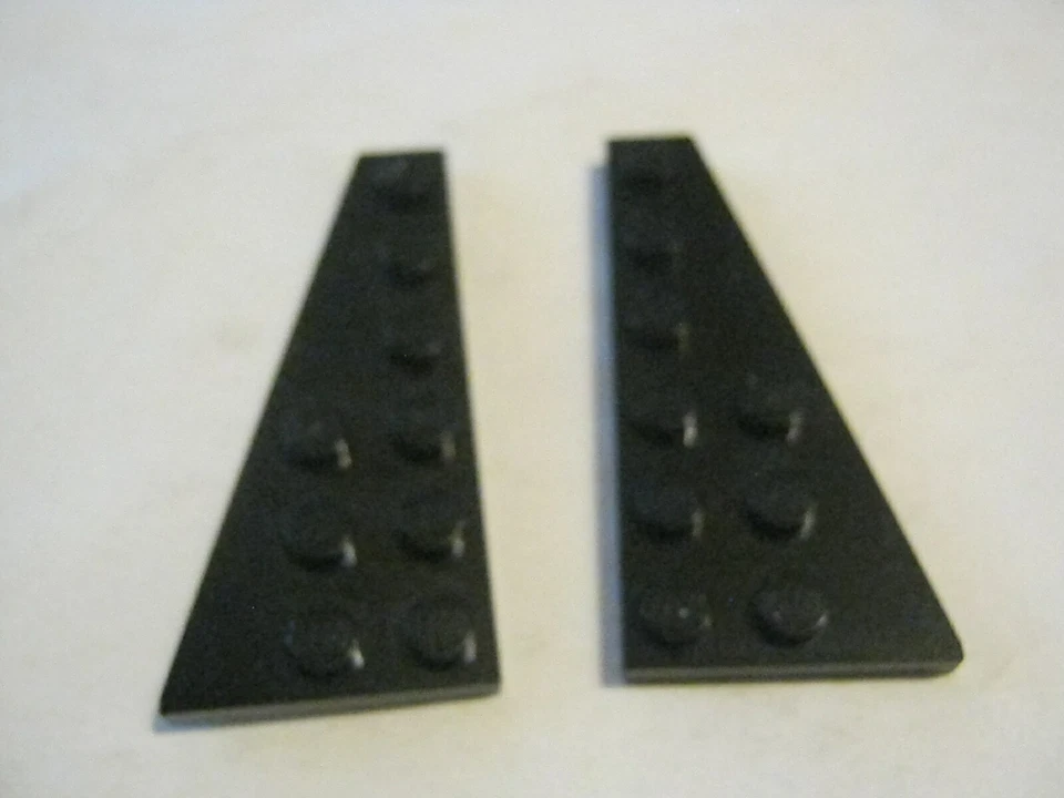 Lego x1 Set L/R Black 3x6 Wedge Wing Plates, 54383, 54384 (028-231) - Image 1 of 1