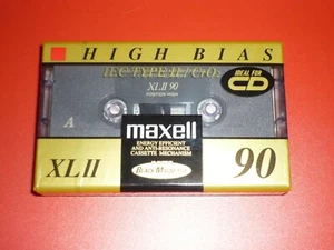 TAPE K7 CASSETTE AUDIO MAXELL XLII 90 HIGH BIAS NEW SEALED - Photo 1/2