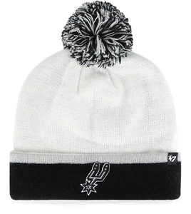 Sombrero tejido con puños blanco marca 47 San Antonio Spurs con pompón - Imagen 1 de 2