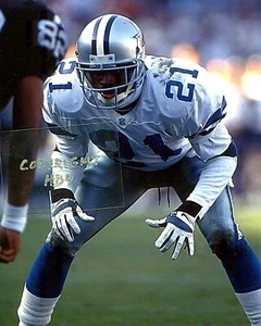 DEION SANDERS photo in action Dallas Cowboys HOF (c) 49ers Falcons - Picture 1 of 1
