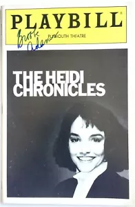 "THE HEIDI CHRONICLES" BROOKE ADAMS AUTOGRAPHED PLAYBILL 1990 PLYMOUTH THEATRE - Picture 1 of 1