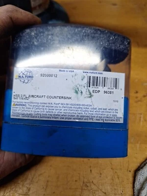 (5 PCS) M.A. FORD HSS 3 FL AIRCRAFT COUNTERSINK SET 82° - Image 1 of 4