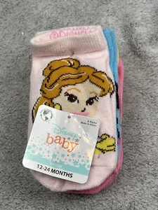 Disney Baby Disney Princesses Girl 12-24 Months 5 Pair Socks Multicolor - Picture 1 of 3
