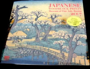 2007 Calendario de pared IMPRESIONES JAPONESAS EN MADERA Museo de Bellas Artes, Boston ¡SELLADO! - Imagen 1 de 3