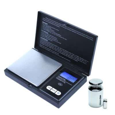 200g x 0.01g Digital Pocket Scale Precision Jewelry Scale / Calibration Weights - Image 1 of 4