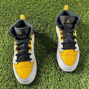 Nike Air Jordan 1 PS University Gold Athletic Shoes Sneakers 640734-170 Size 2Y