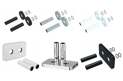 GOSHE Hahnblock Abdeckungsset Mittelanschluss Ventilhahnblock Abdeckung - Bild 1 von 4