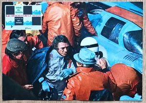 Le Mans ORIGINAL Spanish 1971 LOBBY CARD Steve McQueen cool race unique art c - Imagen 1 de 3