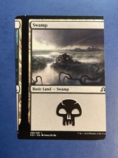 Mtg Misprint Sideways Miscut Error Oddity Shadows over Innistrad Swamp #2