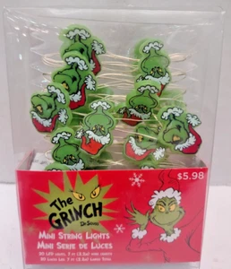 Dr. Seuss The Grinch Weihnachten LED Mini Lichterkette 7ft - Bild 1 von 2
