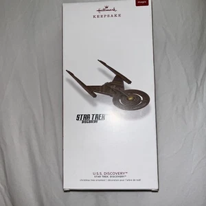 Nuevo en caja Hallmark Keepsake Ornament Star Trek Discovery EE. UU. Discovery 2018 nuevo - Imagen 1 de 8