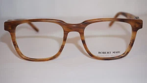 Robert Marc Eyeglasses New Wooden Brown 852 269M Japan - Picture 1 of 12