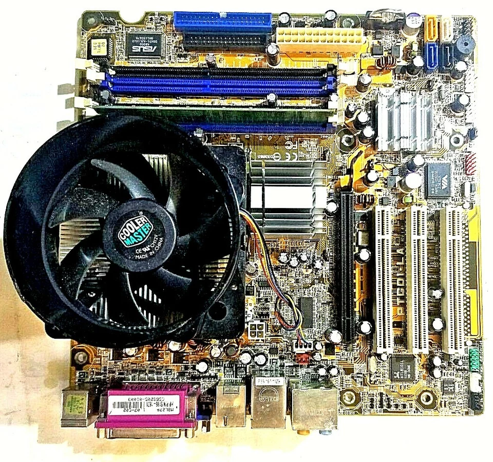 ASUS PTGD1-LA MOTHERBOARD + 3.06GHz INTEL SL8ZZ CPU + 512MB RAM + H/S/FAN - Image 1 of 2