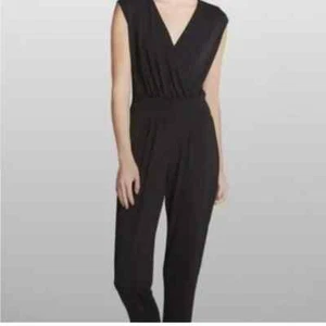BAILEY 44 Pants Jumpsuit Black V Neck Sleeveless Sz Large - Picture 1 of 7
